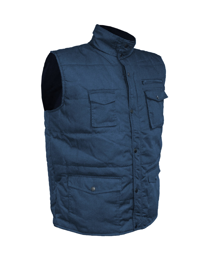 VENNER insulated work vest, navy