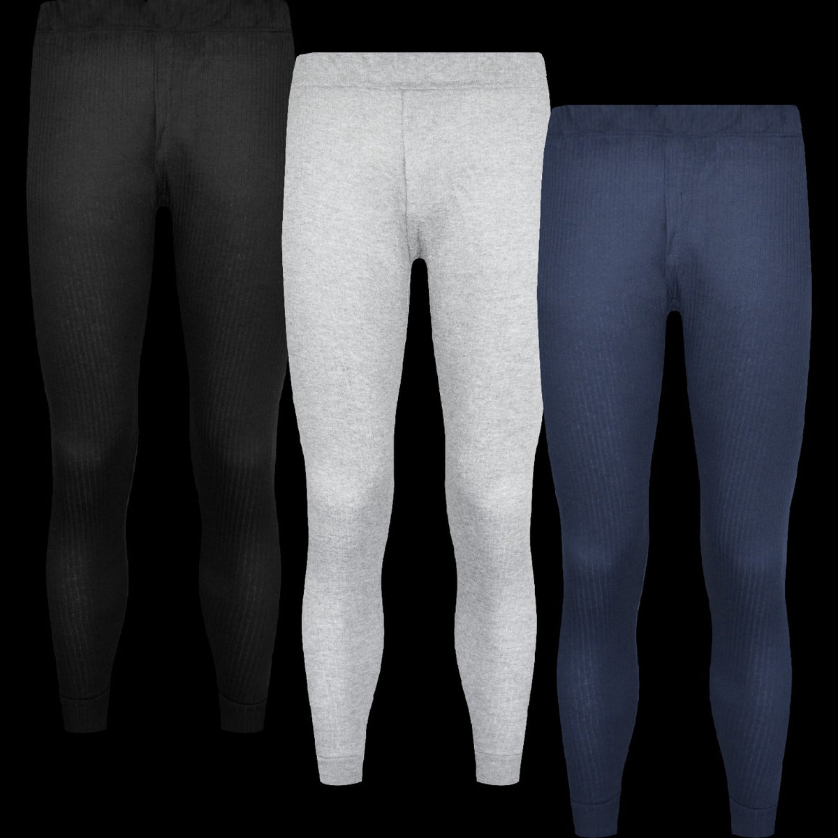 HEAT BOOSTER men's thermal trousers with soft fleece inside, black