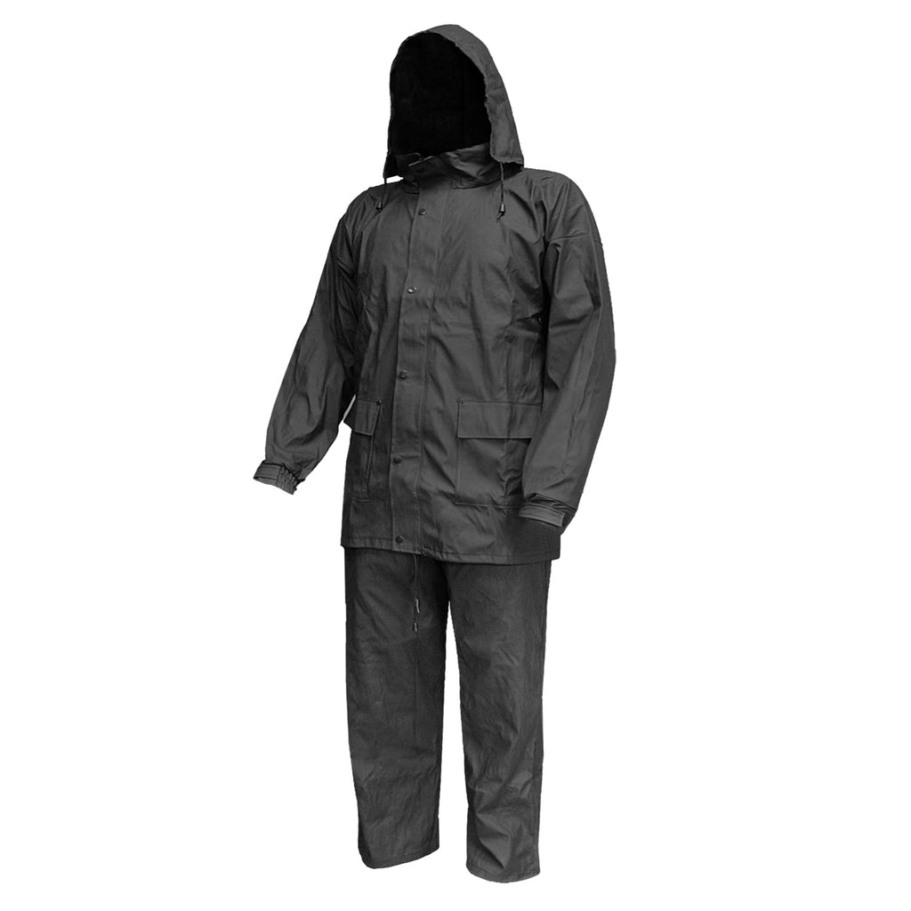 PU rain suit, blue
