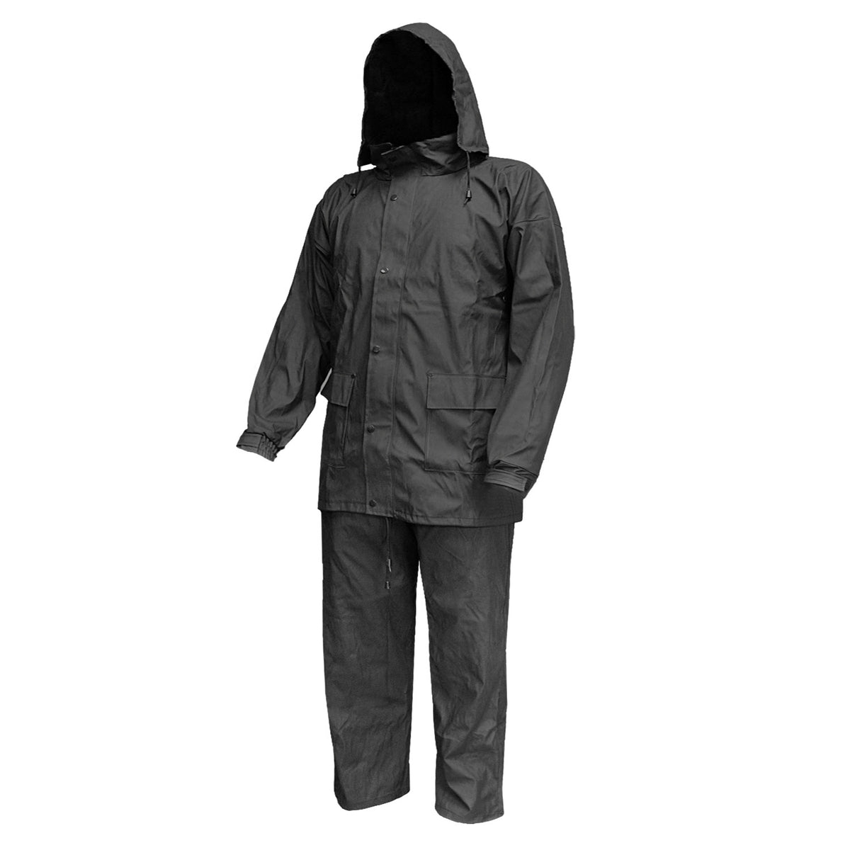 PU rain suit, blue