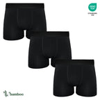 BENYSON men's bamboo viscose boxer shorts, 3 pcs, black