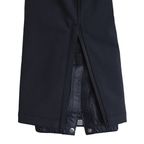 Softshell winter trousers with detachable braces, black