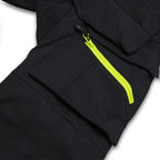 Reflex winter softshell trousers with Hi-Vis details, black