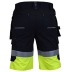 Reflex stretch work shorts, black