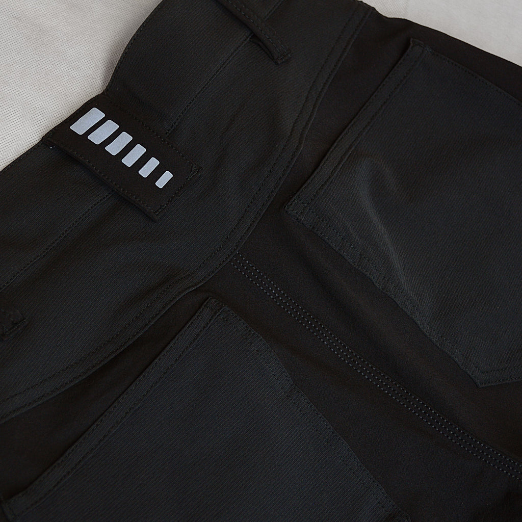 CROSS STRETCH black stretch work trousers with detachable holster pockets