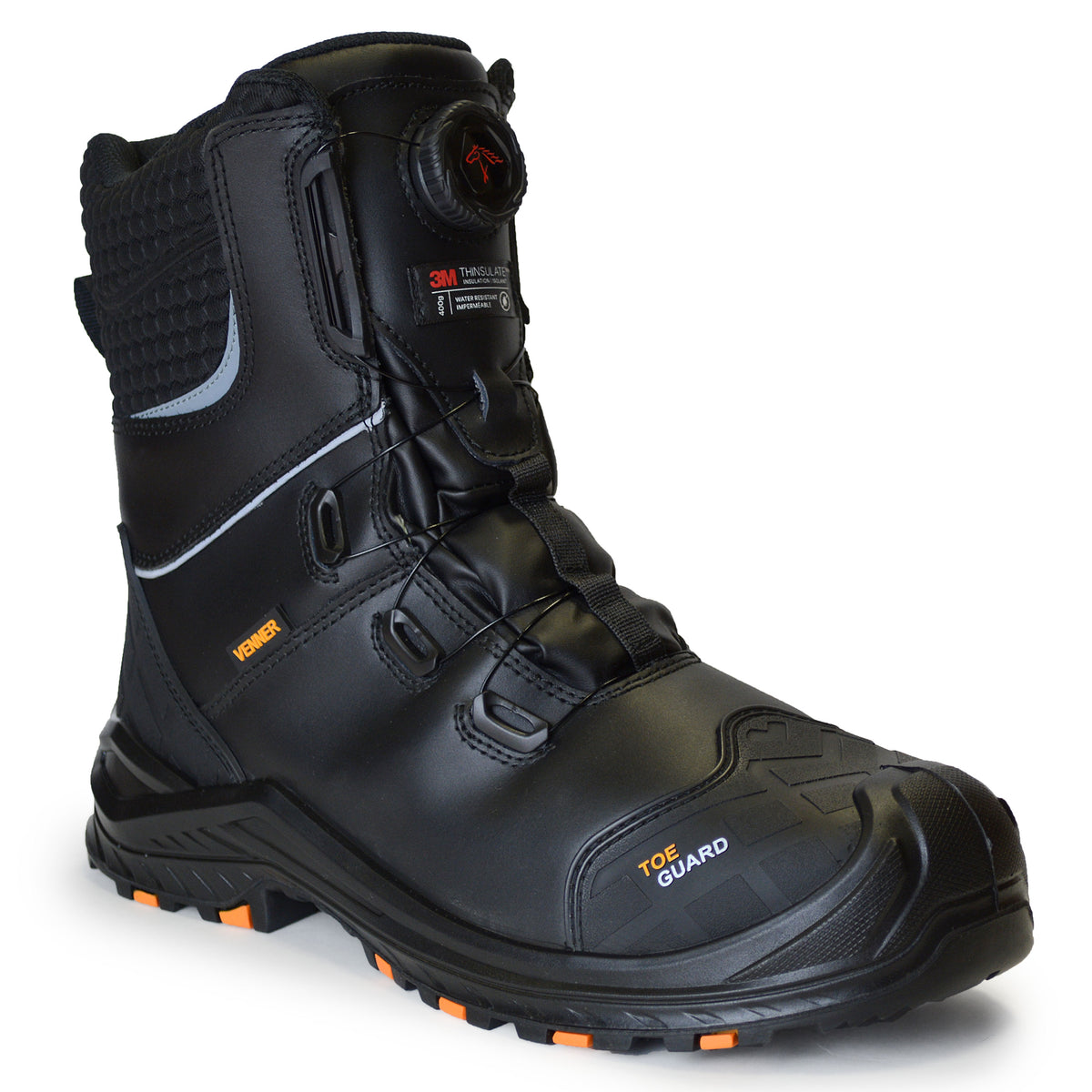 VENNER KSF3157 smooth leather winter safety boots with SpinOn lacing S7S CI HRO LG FO SR