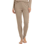 HEAT BOOSTER women's thermal trousers with soft fleece inside, beige