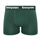 BENYSON men's bamboo viscose boxer shorts, 3 pcs, green, black, blue