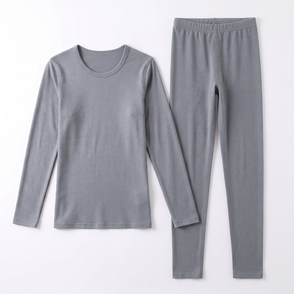 GAUBERT 152 women's merino wool thermal underwear set, grey