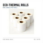 Thermal labels 100x150 mm, 500 labels per roll