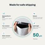 Poly mailing bags, 350 x 460 mm, 50 µm, white, 100 pcs