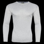 HEAT BOOSTER men's long-sleeve thermal top with soft fleece inside, grey