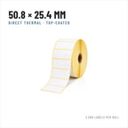 Thermal labels 50.8x25.4 mm, 2580 labels per roll